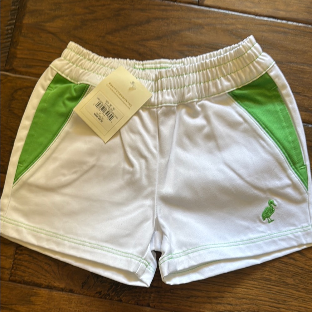 The Beaufort Bonnet Company White and Green Athletic Shorts